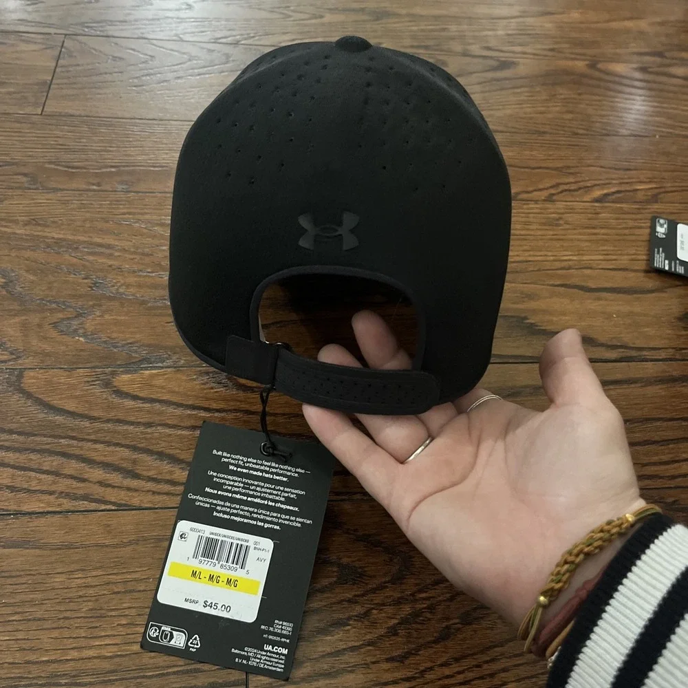 Under Armour StealthForm Uncrushable Unisex Hat Lightweight Performance M/L Blk - Picture 4 of 7